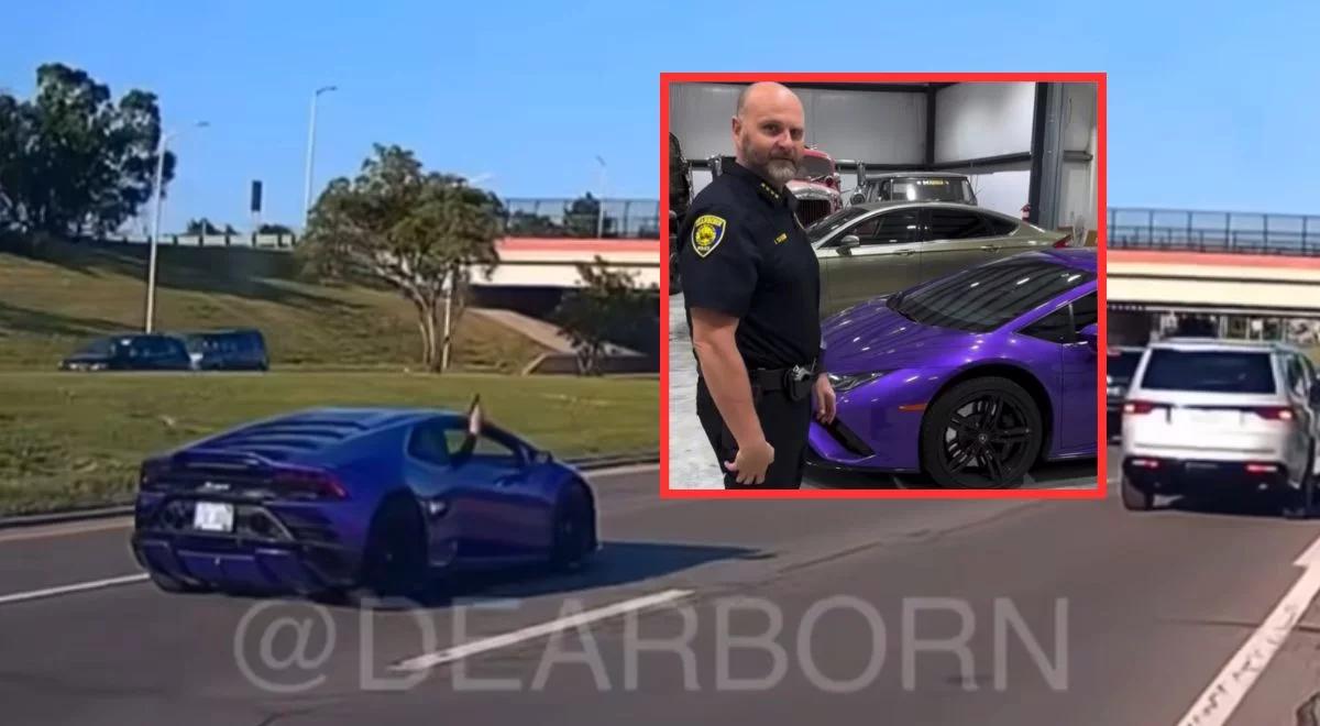 Strzelał z Lamborghini w drodze na ślub. Policja skonfiskowała auto