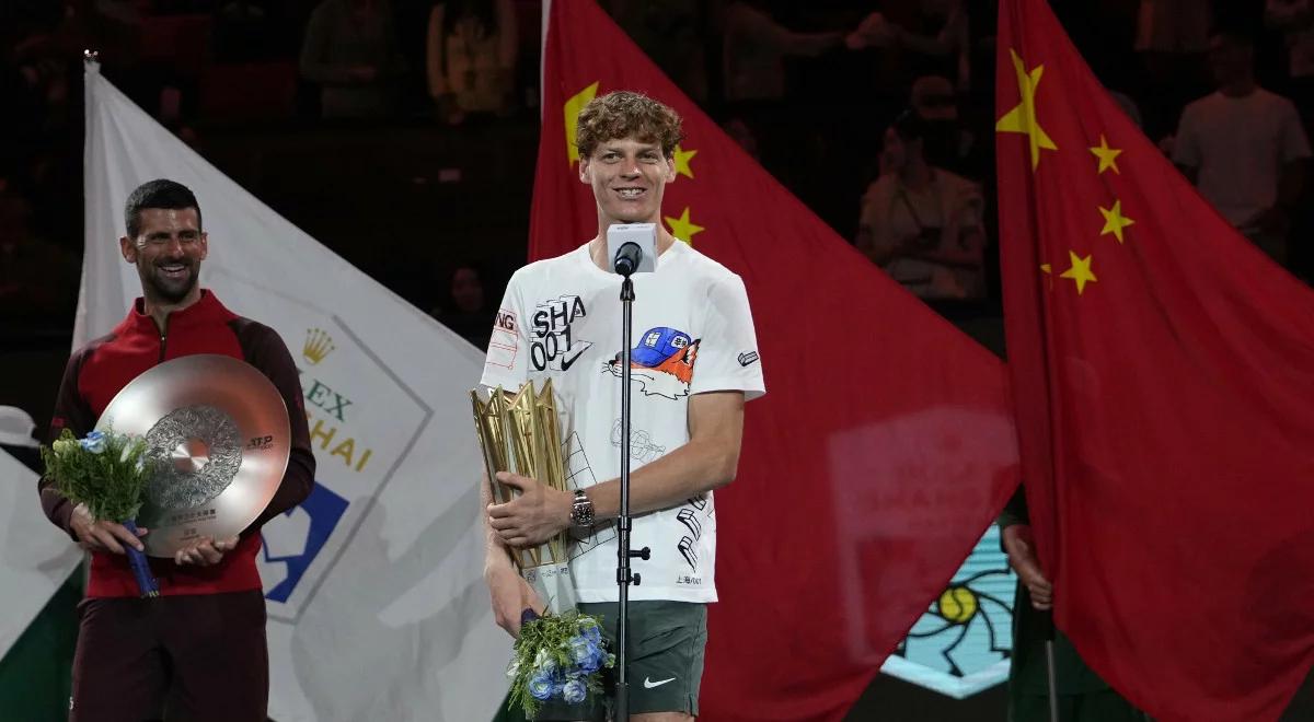 ATP Szanghaj. Jannik Sinner wygrał finał! Djoković musi poczekać na setny tytuł