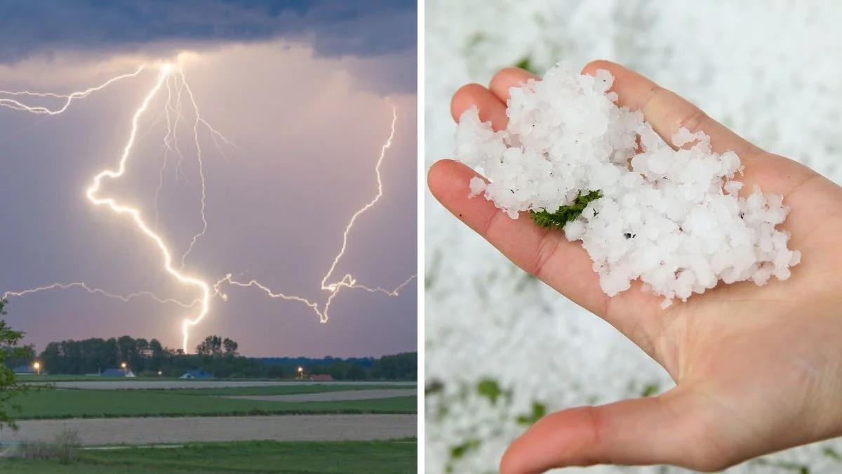 Burze z gradem i ulewny deszcz. Żółte i pomarańczowe alerty w całym kraju