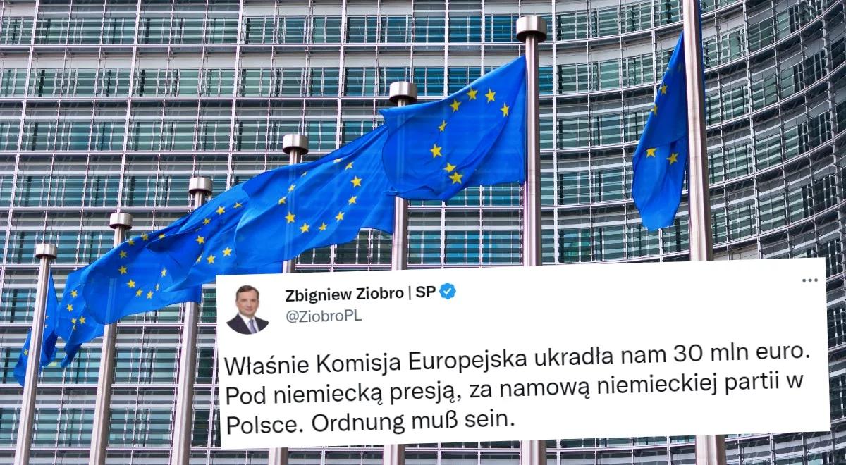 Zbigniew Ziobro alarmuje: Komisja Europejska ukradła nam 30 mln euro