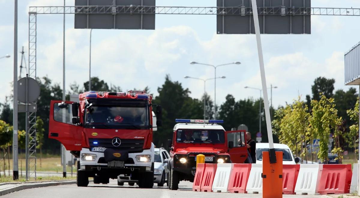 Awaryjne lądowanie na lotnisku w Modlinie