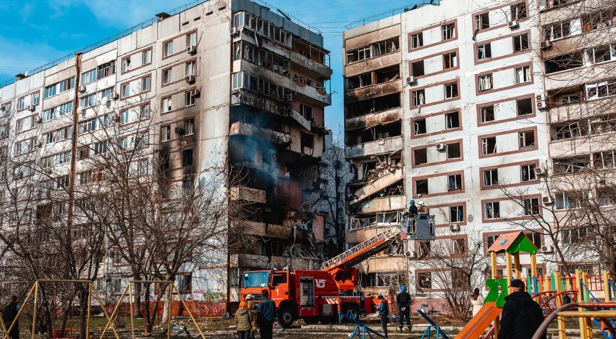 Barbarzyński ostrzał Zaporoża. Rosjanie uszkodzili ponad 300 mieszkań w kilkunastu budynkach