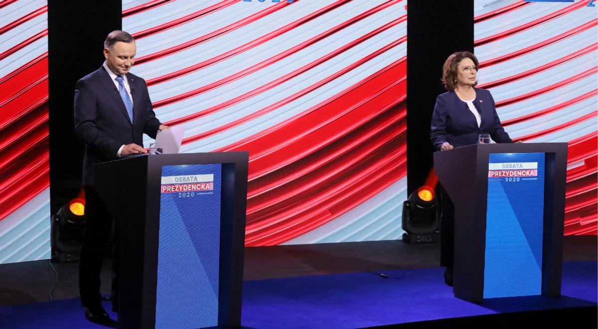 Polityka zagraniczna i społeczna, bezpieczeństwo, gospodarka, ustrój. Debata prezydencka w TVP
