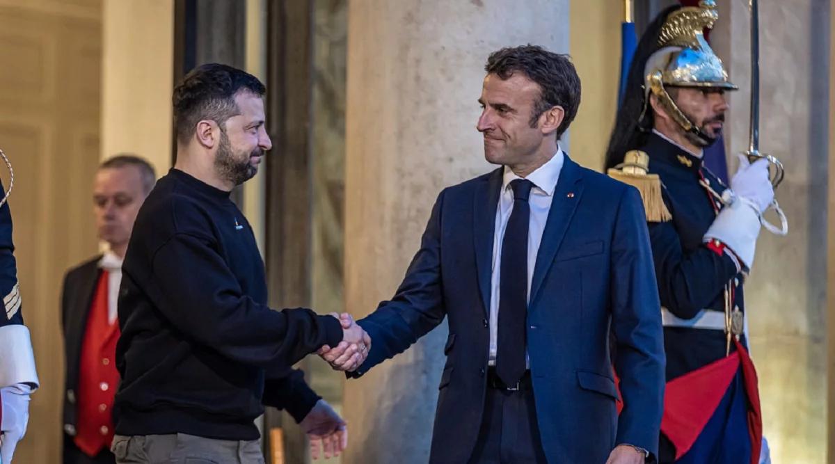 Trwa spotkanie Macron-Zełenski w Paryżu. Rozmowy o wsparciu militarnym dla Ukrainy