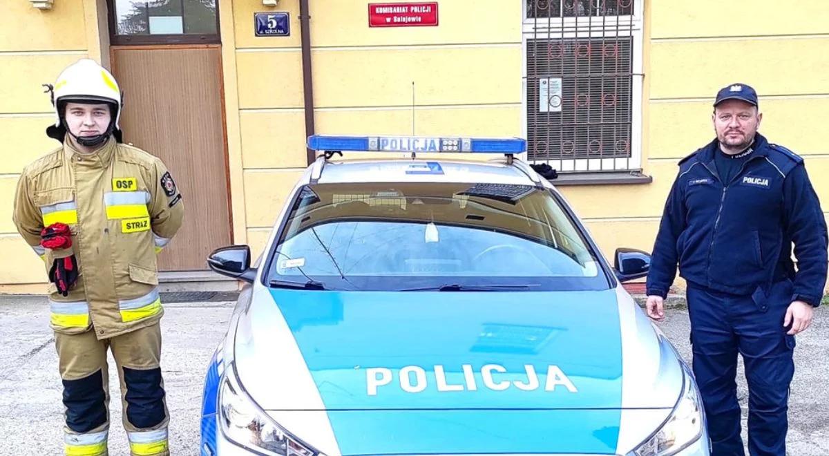 Uratowali 9-miesięczne dziecko. Szybka akcja policjanta i strażaka ochotnika