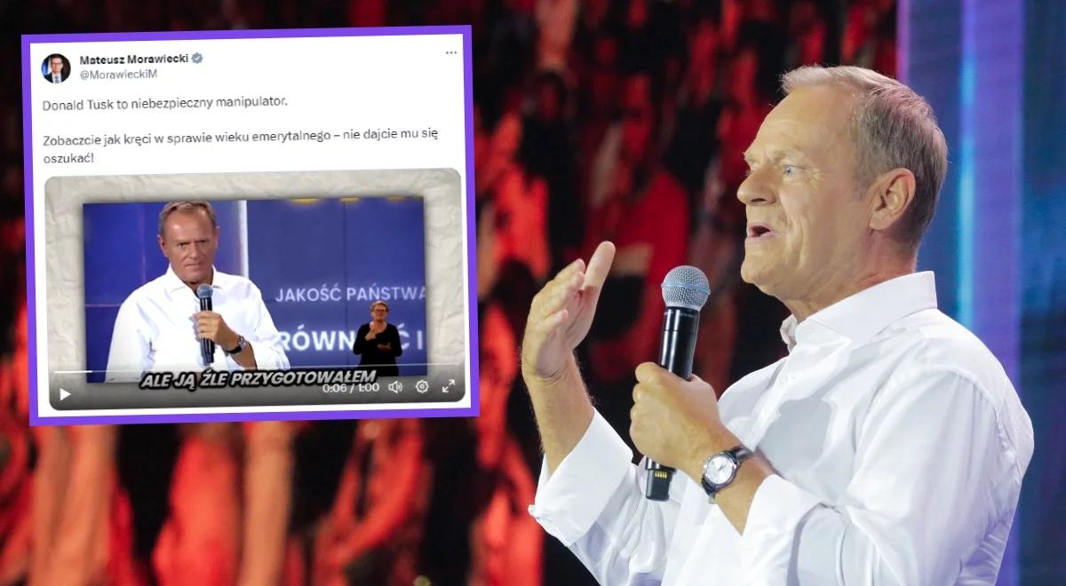 Nowy spot PiS. Premier Morawiecki ostrzega: Tusk to niebezpieczny manipulator