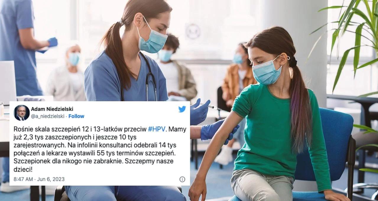 Rośnie skala szczepień 12 i 13-latków przeciw HPV. Minister Niedzielski podał najnowsze dane