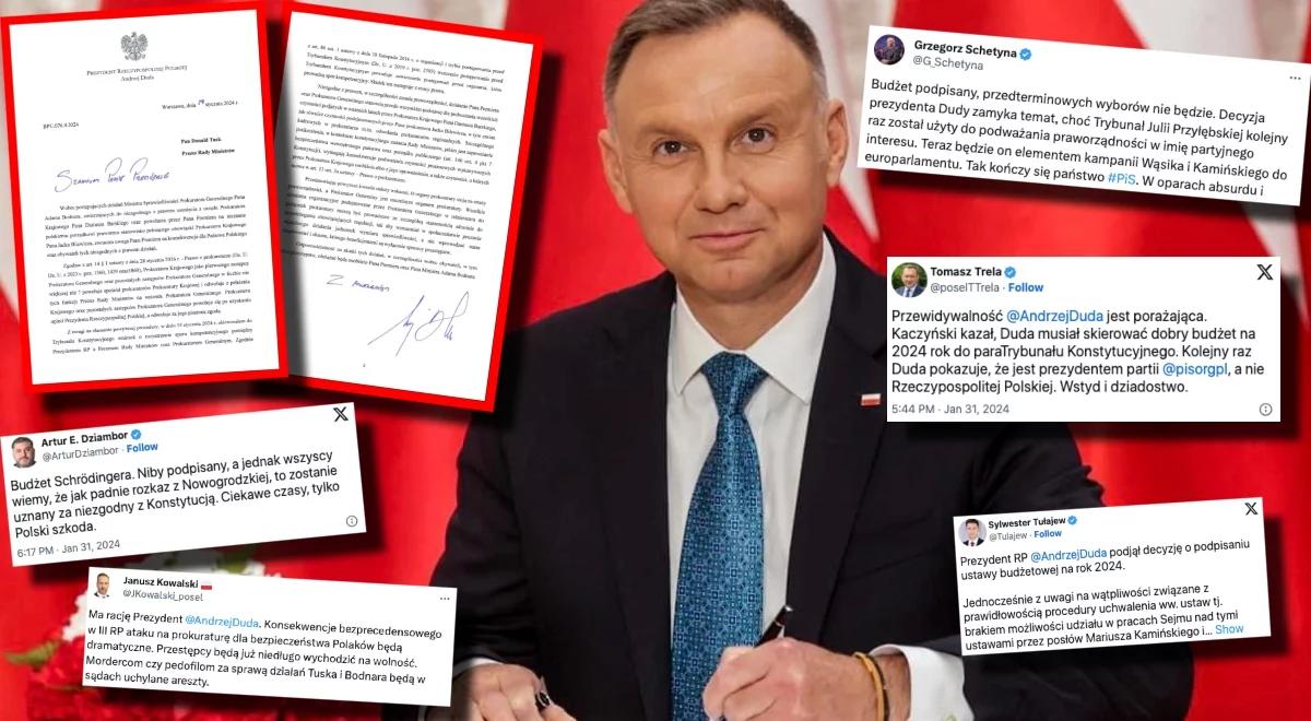 Decyzja prezydenta ws. ustawy budżetowej. Burza w sieci