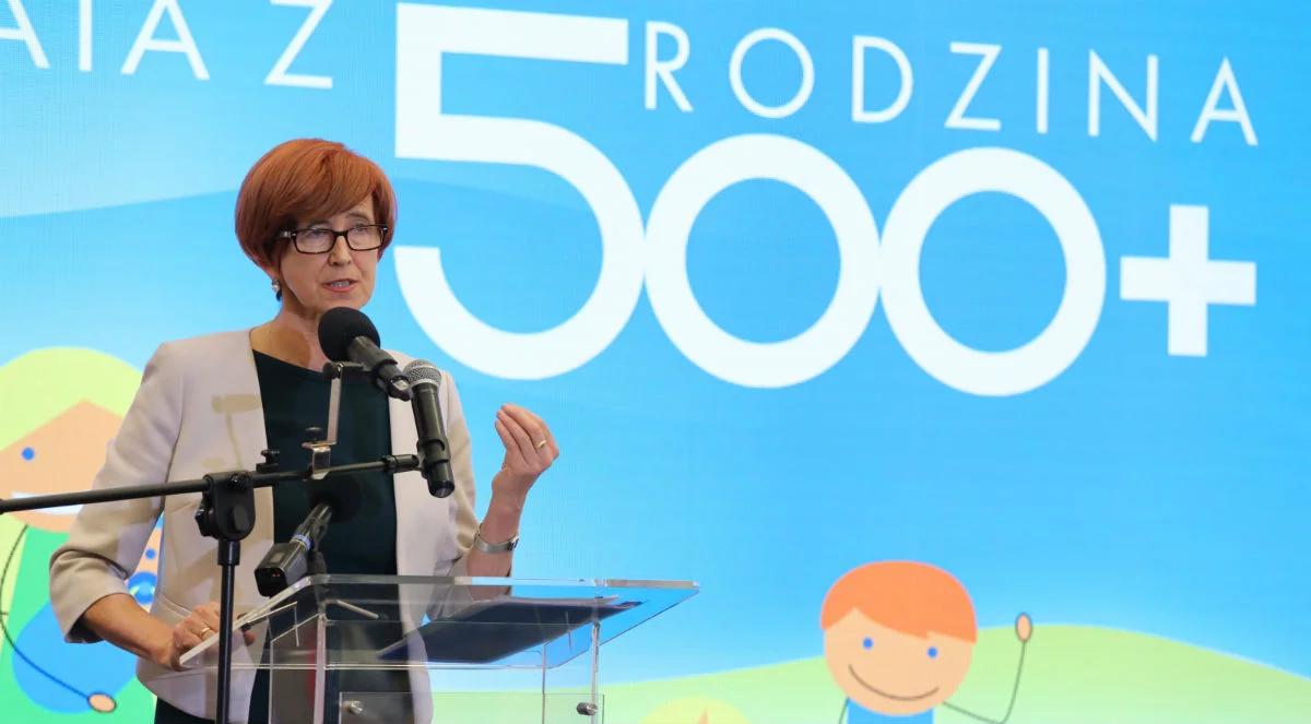 Minister Elżbieta Rafalska podsumowuje dwa lata Rodziny 500+