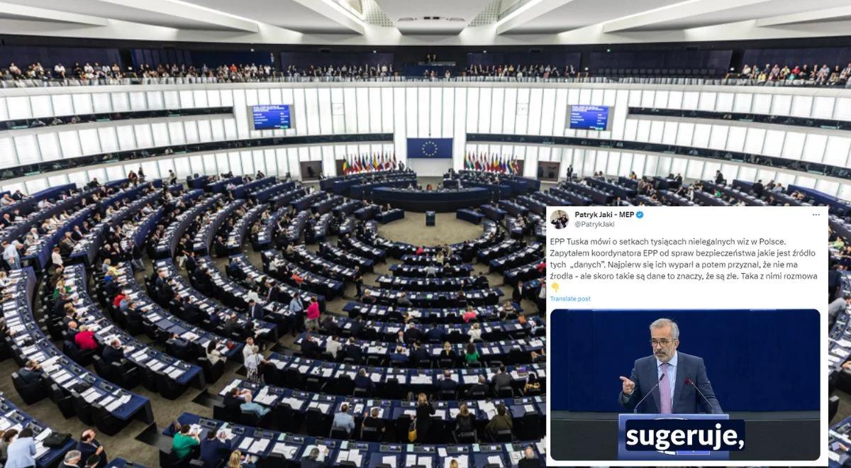Zaskakująca odpowiedź przedstawiciela EPL na pytanie Jakiego o "dane" ws. wiz. Nie potrafił wskazać ich źródła