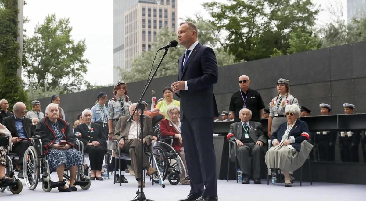 Prezydent Duda do powstańców: jesteście wielkim świadectwem służby wobec ojczyzny