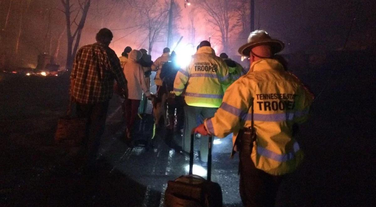 Pożary lasów pustoszą Tennessee. Są ofiary