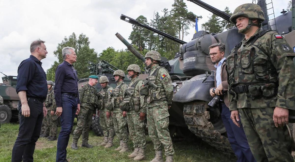 Prezydenci Polski i Litwy na przesmyku suwalskim. Wiceszef MSZ mówi o sygnale dla Moskwy i Mińska