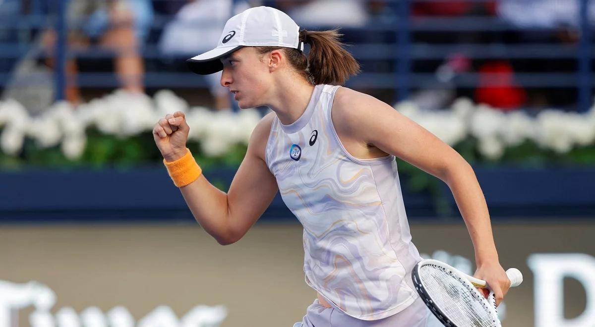 WTA Dubaj: Iga Świątek w półfinale! Awans bez gry, krecz Karoliny Pliskovej