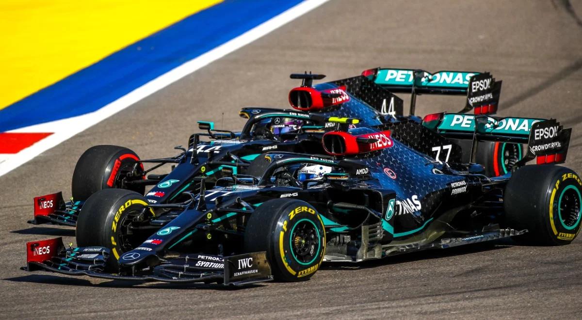 Formuła 1: niepodzielne rządy Mercedesa w Rosji. Bottas przed Hamiltonem, rekord Schumachera musi poczekać