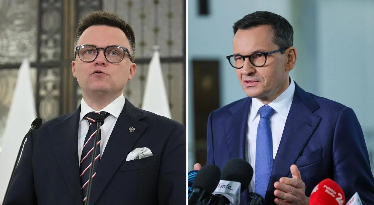 Uchylenie immunitetu Morawieckiego. Hołownia zabrał głos