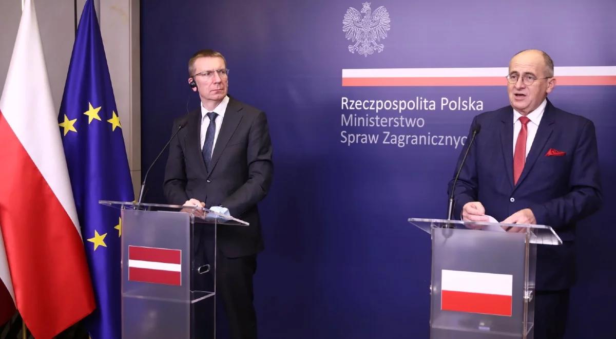 Zbigniew Rau rozmawiał z szefem MSZ Łotwy. "Potrzebne jest utrzymanie jedności"