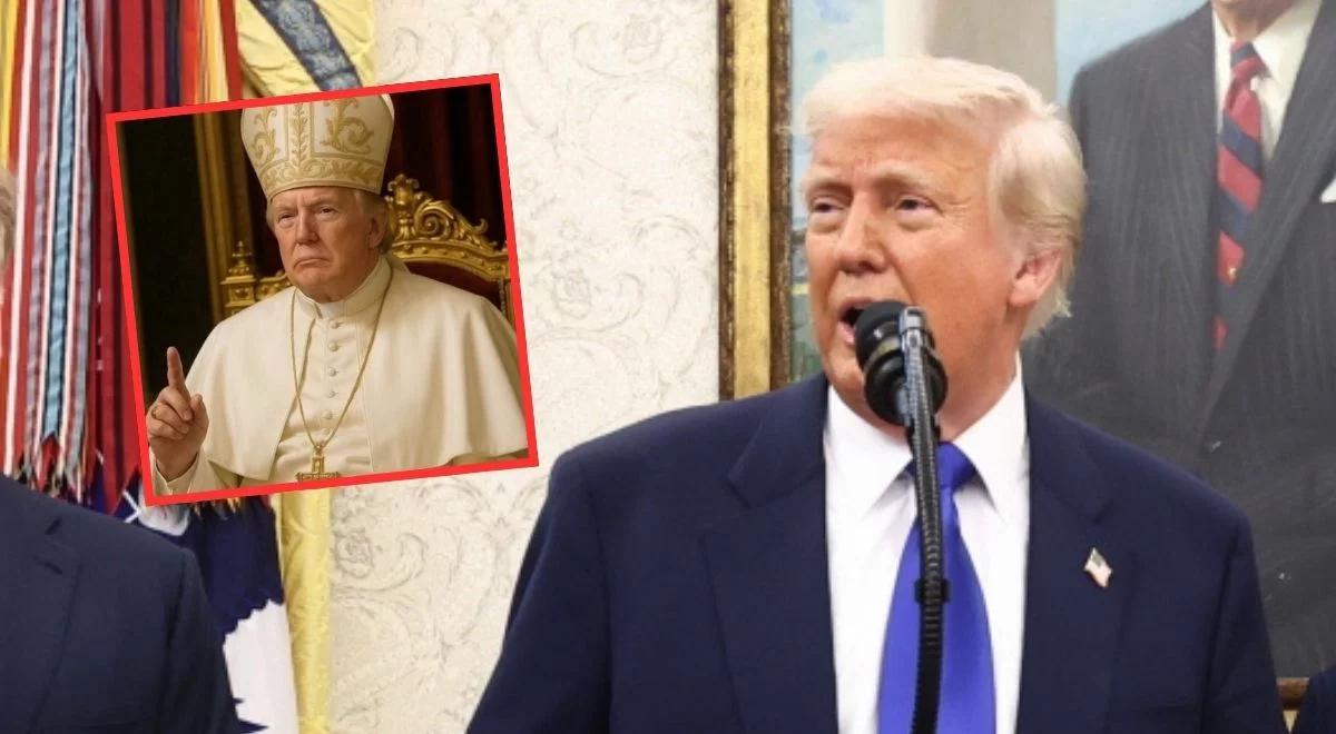 Trump wrzucił siebie w stroju papieża. "Nie mam pojęcia, skąd to się wzięło"