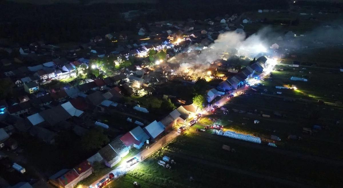 Wielki pożar w w woj. małopolskim. "Ogromna solidarność mieszkańców Nowej Białej"