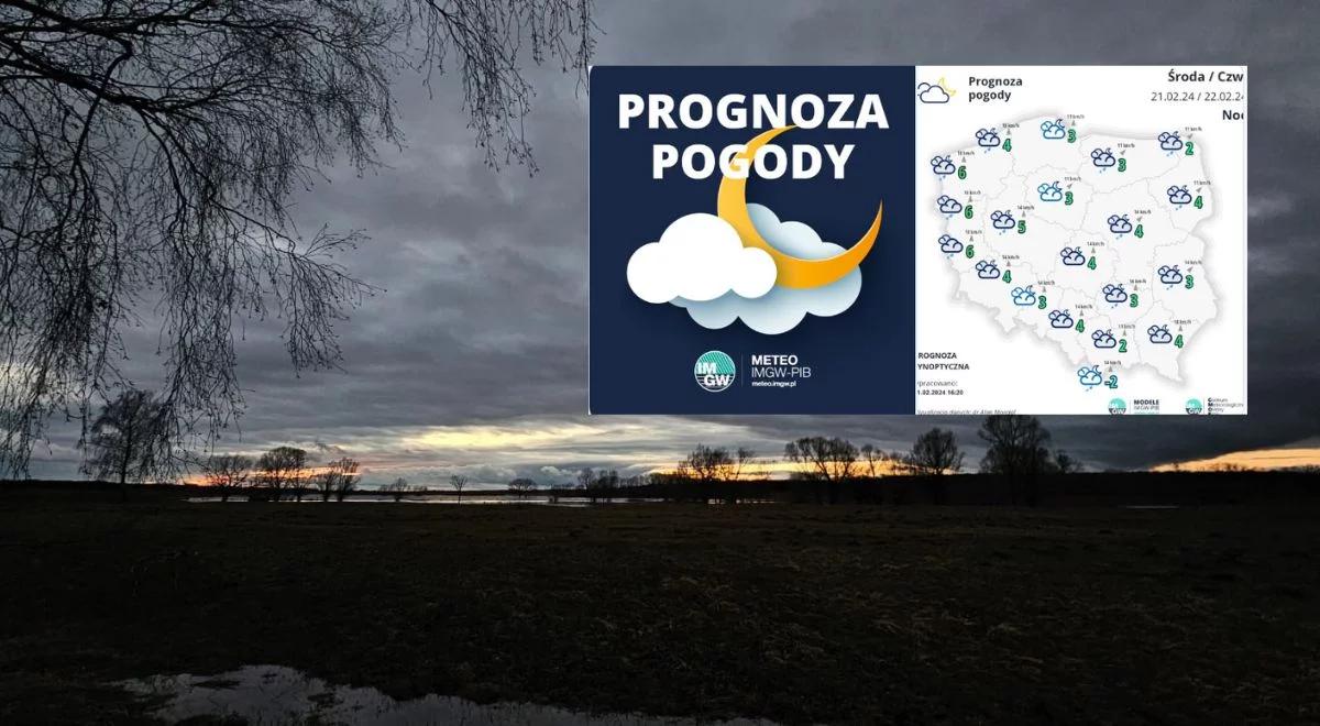 Pogoda w nocy. Znamy prognozę IMGW. Temperatury na plusie, deszcz i śnieg