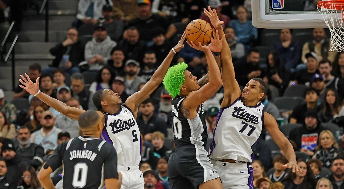 NBA. Solidny Jeremy Sochan "straszył" z ławki. Spurs przegrali z Kings