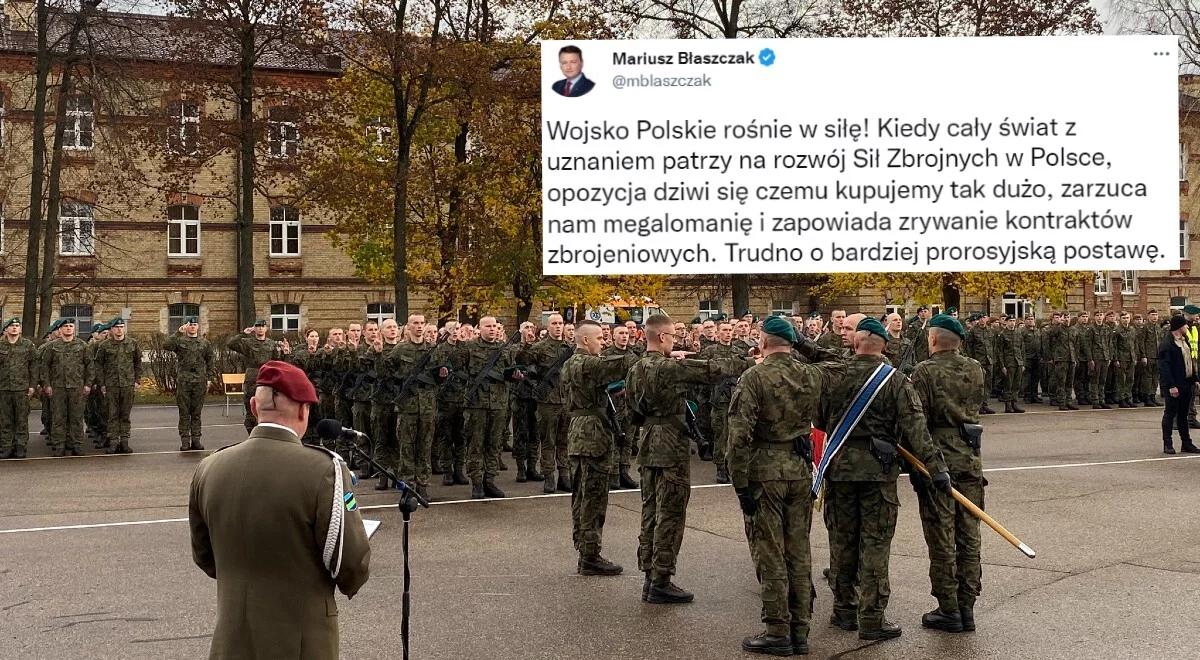 Szef MON: Wojsko Polskie rośnie w siłę. Cały świat z uznaniem patrzy na nasz rozwój