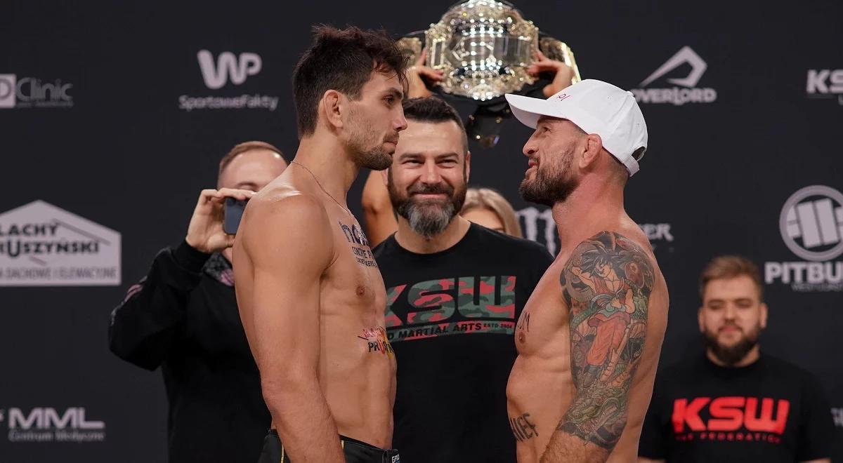 KSW 66: Ziółkowski, Mańkowski i Materla w wymaganym limicie. Bez złej krwi na oficjalnym ważeniu