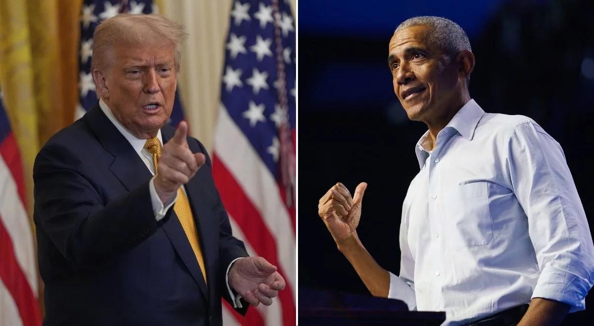 Donald Trump oskarżył Baracka Obamę o "zdradę". "Chciał ukraść wybory"