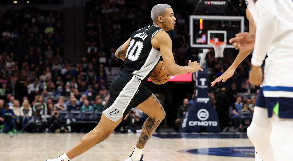 NBA: Jeremy Sochan wrócił do gry! San Antonio Spurs rozbici w meczu z Toronto Raptors