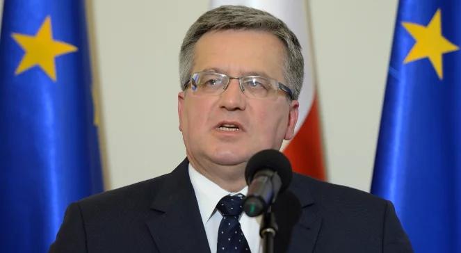 Komorowski: przyspieszenie wyborów na szefa PO to dobry ruch