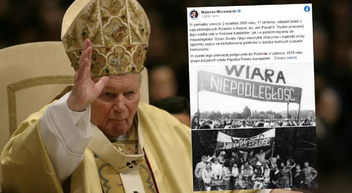 Mija 17 lat od śmierci Jana Pawła II. Premier: odszedł jeden z najwybitniejszych Polaków w historii