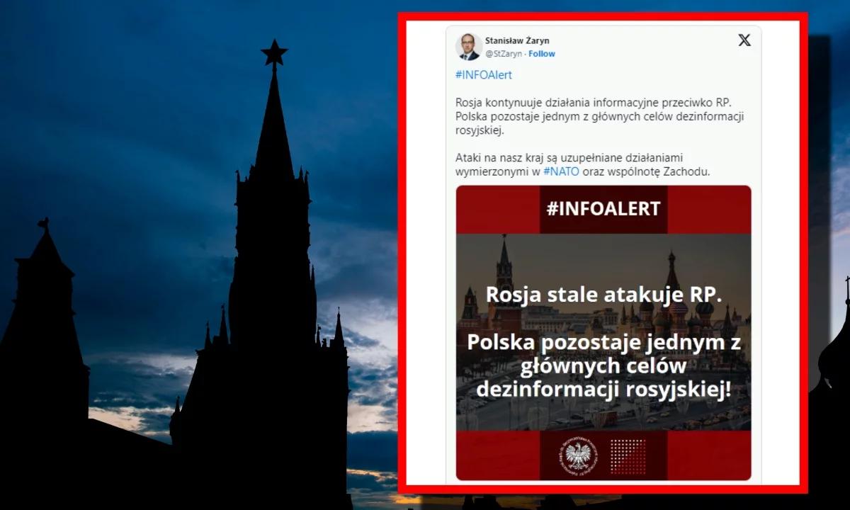 Żaryn: Rosja stale atakuje Polskę, pozostajemy jednym z głównych celów dezinformacji Kremla