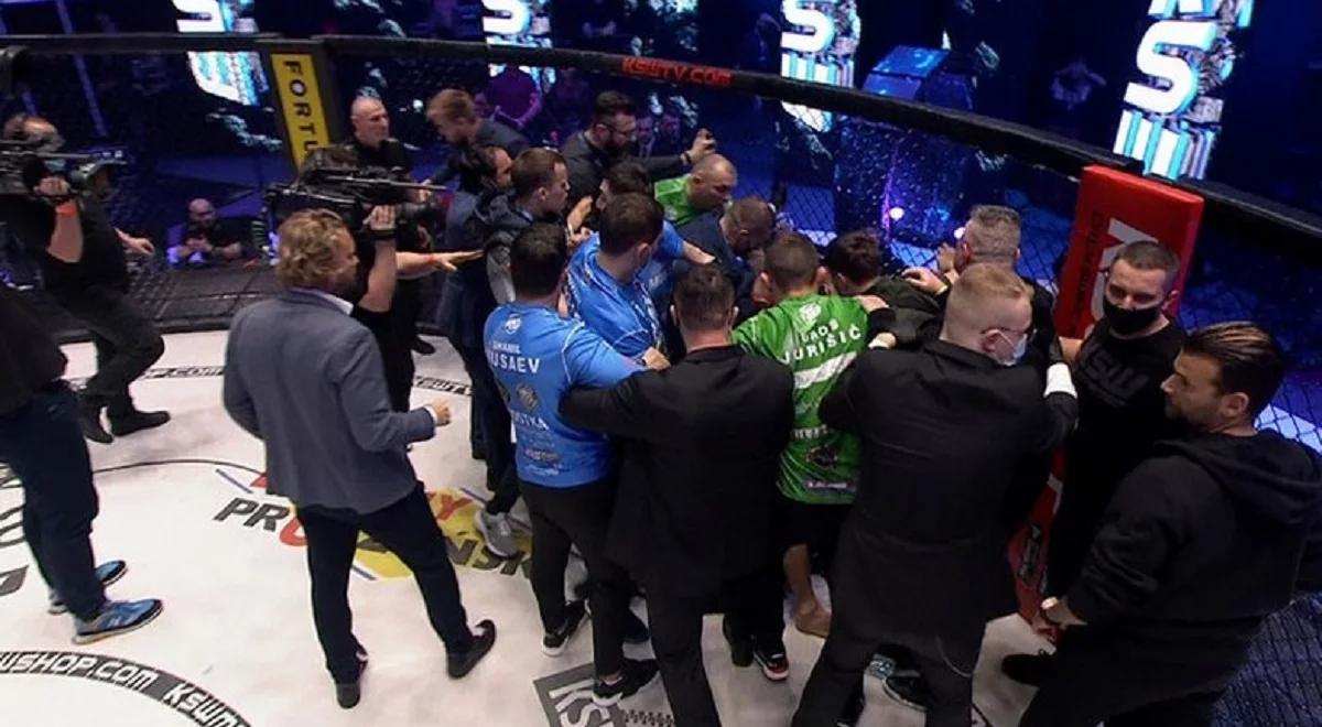 KSW 58: federacja ukarała zawodników za bójkę po walce. Dostało się również sekundantom