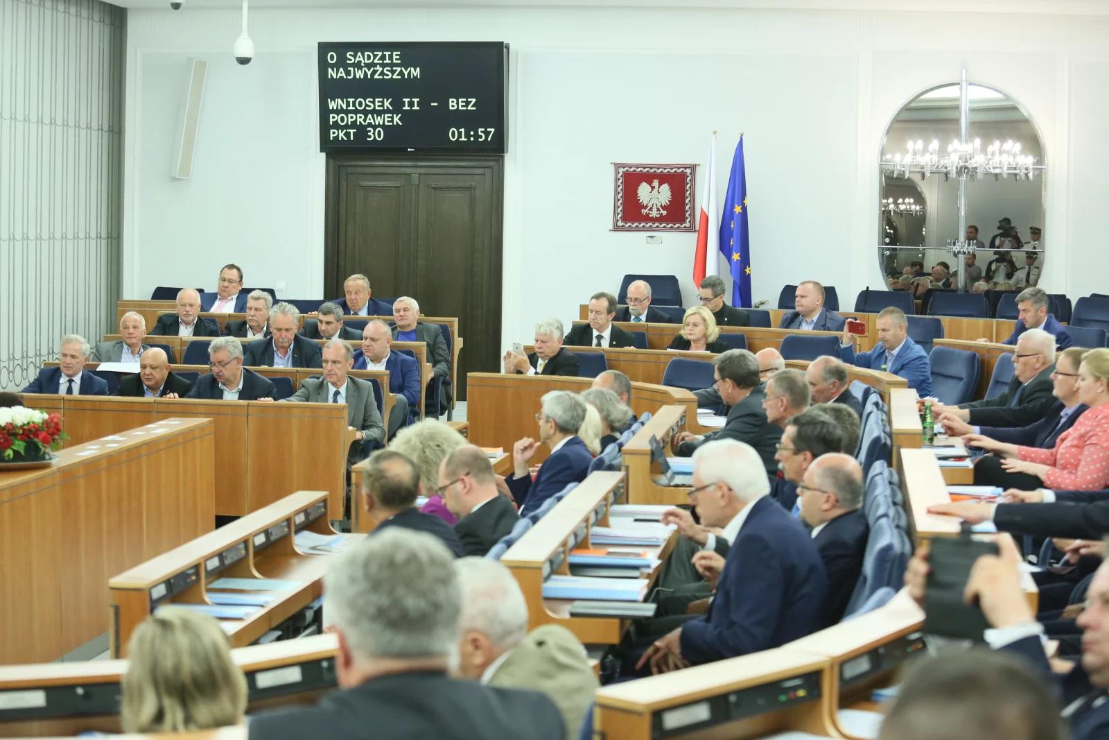 Senat przyjął bez poprawek ustawę o Sądzie Najwyższym