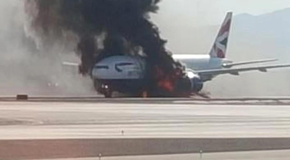 Samolot British Airways zapalił się przed startem. Kilkanaście osób w szpitalu