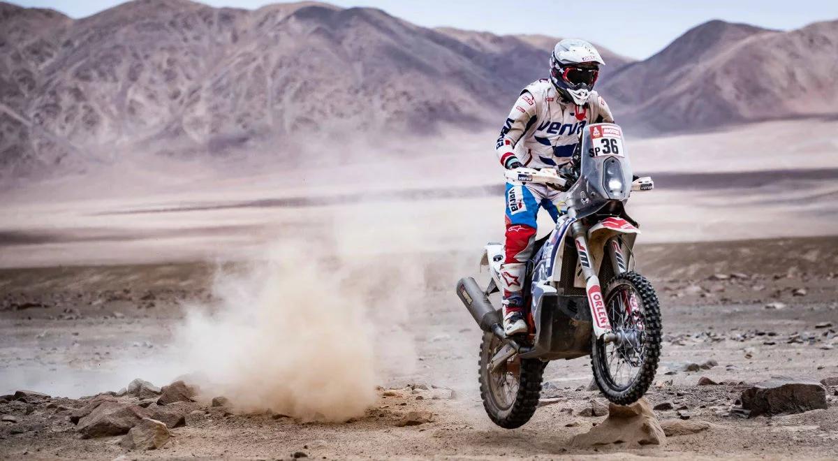 Rajd Dakar 2019: Maciej Giemza wycofał się z powodu awarii motocykla