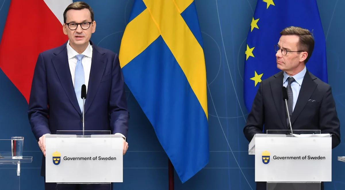 Premier Morawiecki: jestem przekonany, że ze Szwecją i Finlandią w składzie NATO będzie silniejsze 