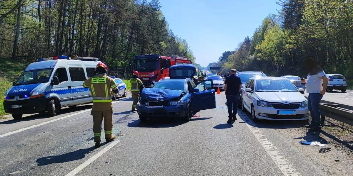 Karambol na obwodnicy Trójmiasta. Droga jest zablokowana