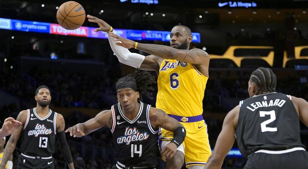 NBA: LeBron James zachwycił w meczu z Clippers, ale to nie wystarczyło. Porażka Lakers w derbach