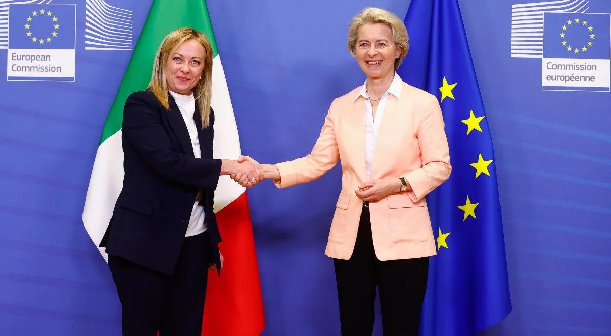 "To mocny sygnał". Szefowa KE o wizycie w Brukseli Giorgii Meloni