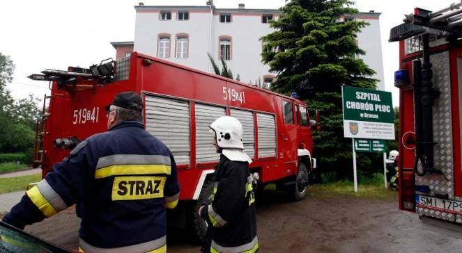 Śląskie: pożar szpitala chorób płuc w Orzeszu 