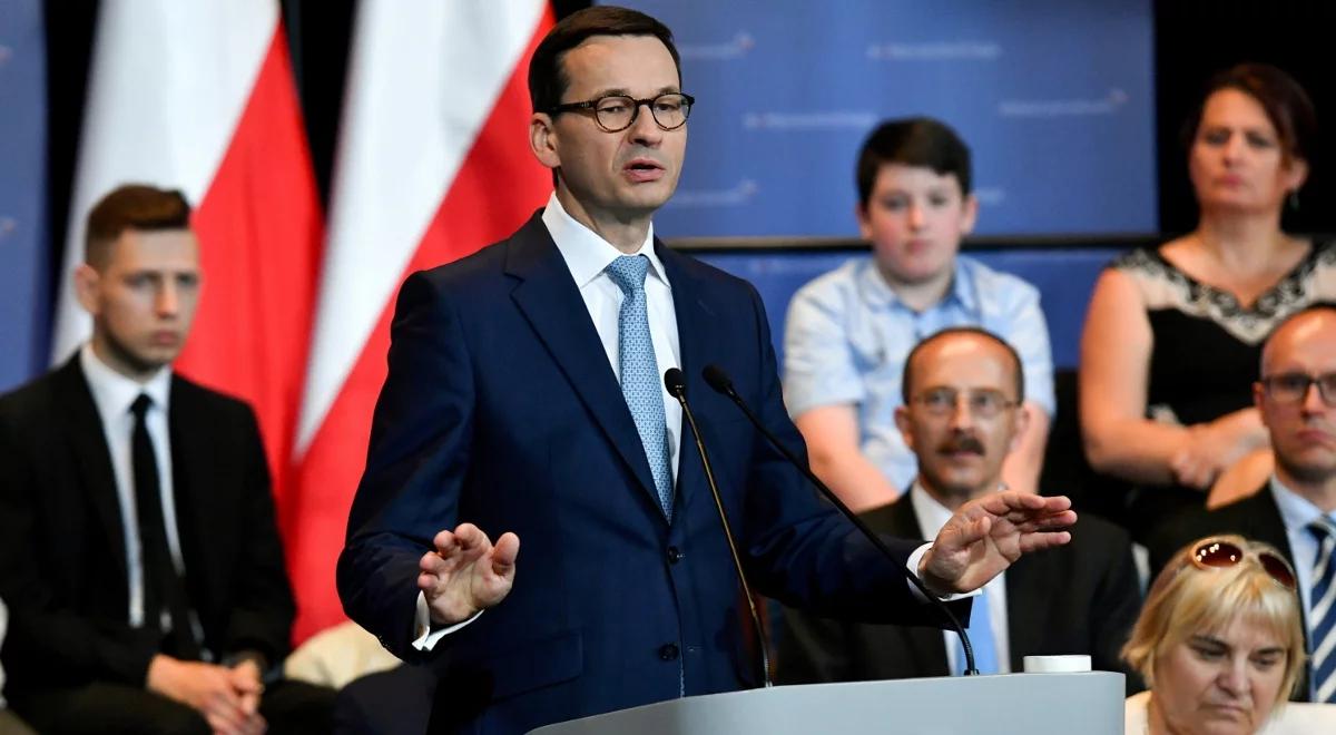 Premier Mateusz Morawiecki: rząd nie zejdzie z linii rozwoju, patriotyzmu i dumy z Polski