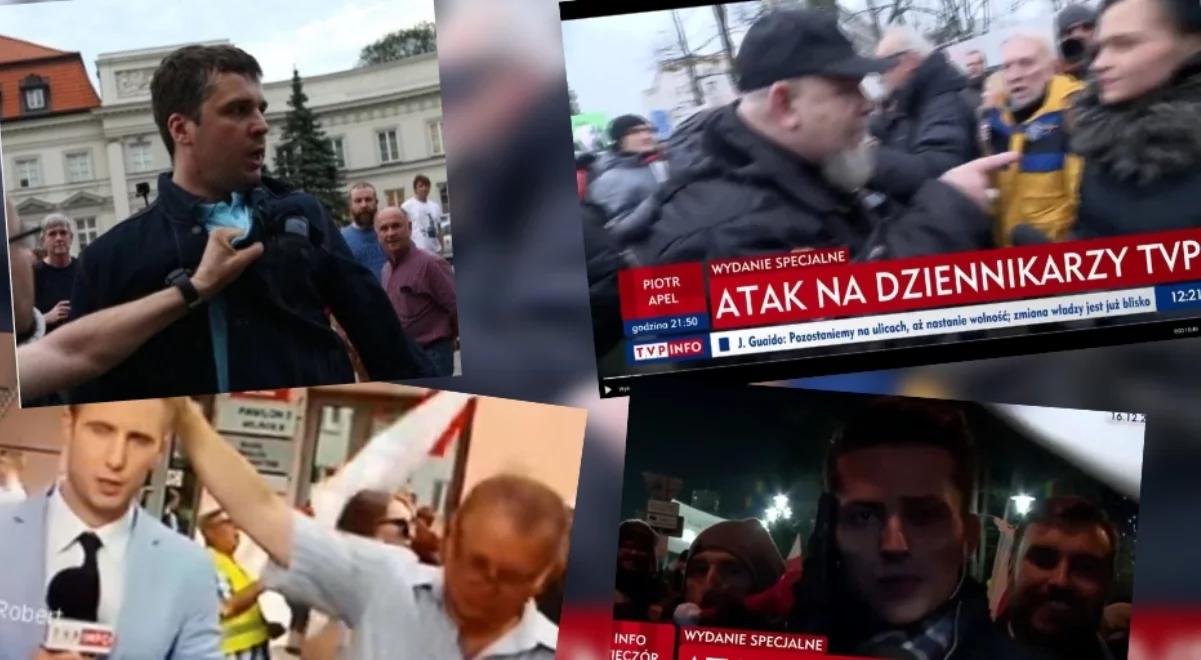 Rękoczyny i wyzwiska. Ataki na dziennikarzy TVP trwają od 3 lat