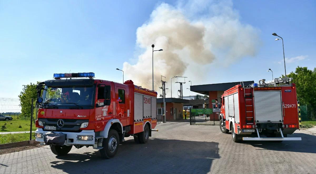 Śląsk: pożar zakładów przemysłowych nad Myszkowem został opanowany
