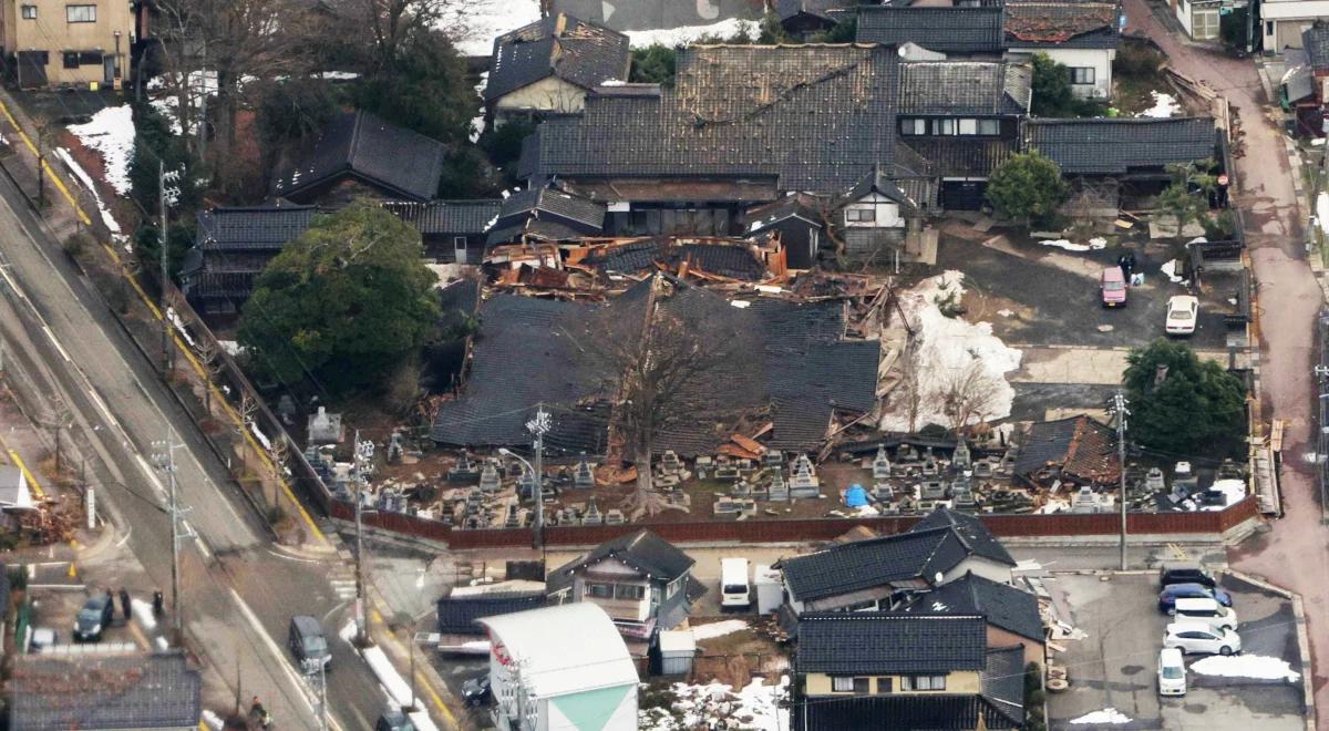 Kolejne trzęsienie ziemi w Japonii. Ratownicy mają problemy z dotarciem do poszkodowanych