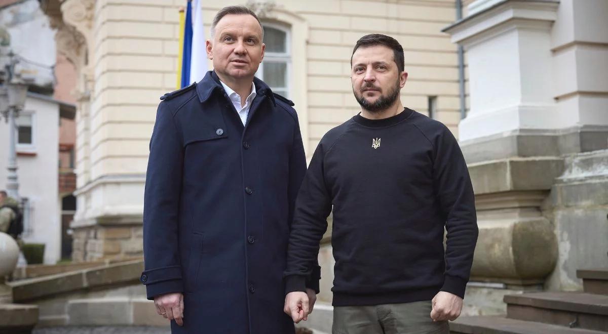 Prezydenci Duda i Zełenski jednym głosem. "Dziękujemy Polakom za pomoc Ukrainie"