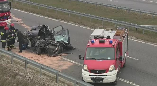 Śmiertelny wypadek na A2. Zablokowana trasa w kierunku Warszawy