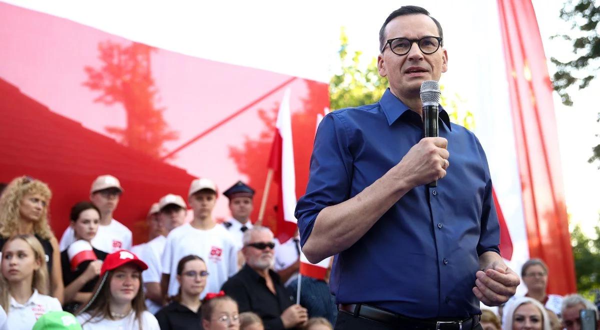 Premier Morawiecki: Ewa Kopacz mówi coś o wędkach i rybach, ale za jej rządów ludzie mogli liczyć tylko na haczyk