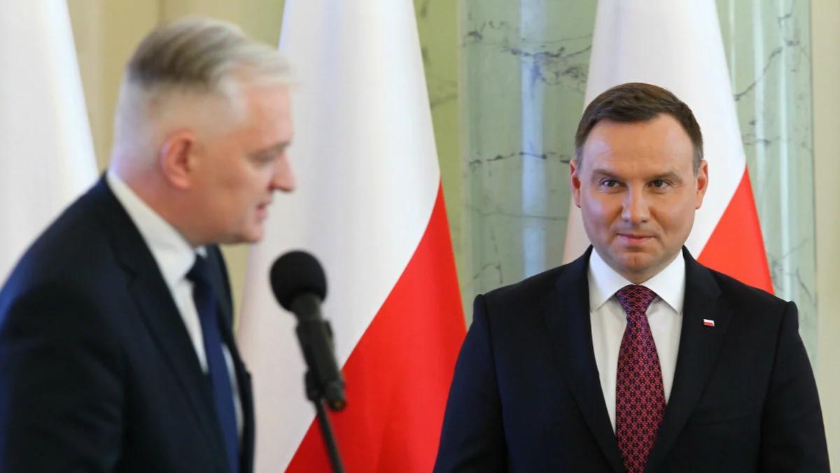 Prezydent: liczę, że Jarosław Gowin czuje odpowiedzialność za polskie sprawy