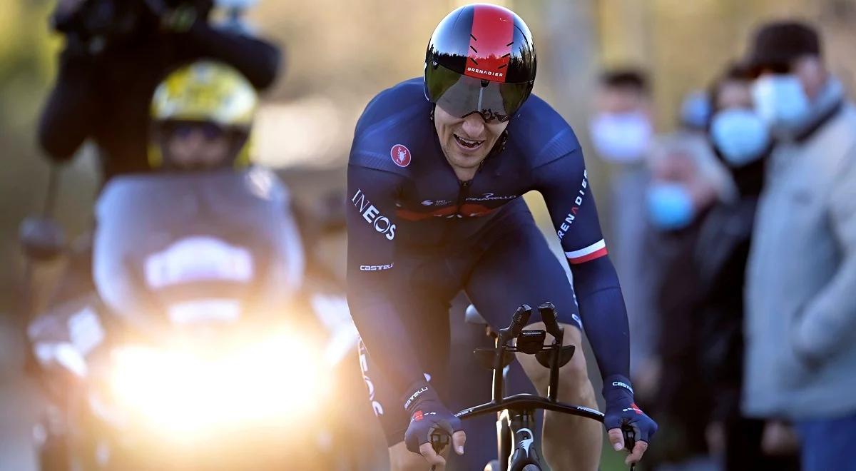 Etoile de Besseges: Michał Kwiatkowski na podium klasyfikacji wyścigu. Zdecydował ostatni etap